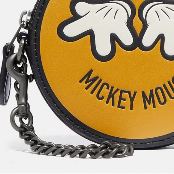 Coach Disney X Coach Round Coin Case With Mickey Mouse - Picture 3 of 5